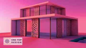 CNC TOP DESIGN | 3D Modern Panels Patterns decorative Square Grids for CNC Machines | P058