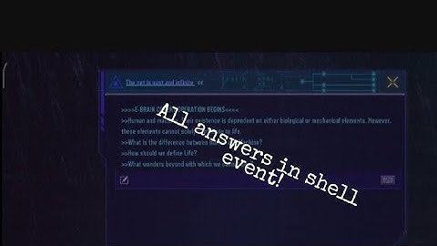 All answers in codm shell event!