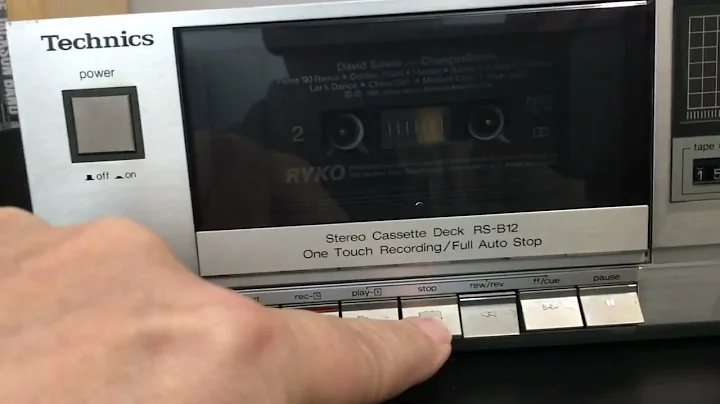 Technics RS-B12 cassette deck demo