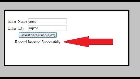 Insert Data Into MySQL Database using jQuery + AJAX + PHP