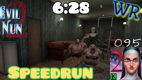 Evil nun 2- V 0.9.5, World record (6:28), speedrun full gameplay