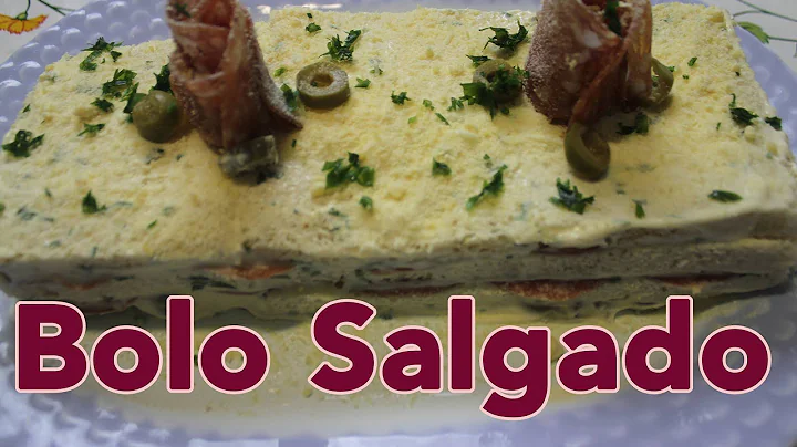 COMO FAZER BOLO SALGADO DE SALAME - CLAUZINHANDO #...