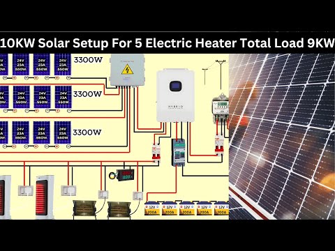 10KW Hybrid Solar System Powers 5 Electric Heaters | Ultimate Efficiency Test
