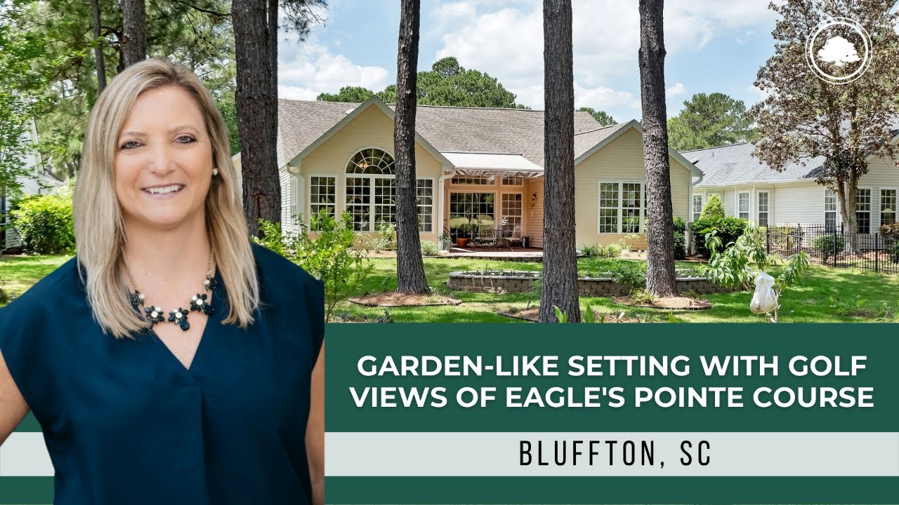 Beautiful Golf Course Setting Bluffton SC Home for Sale 123 Muirfield Drive Eagle's Pointe