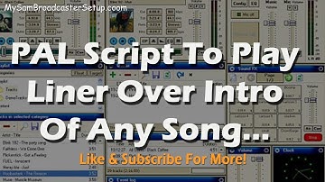 PAL Script  Play Liner Over Intro Of Unmarked Song