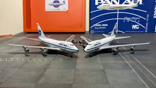 Comparison - Diecast 1/400 JC Wings vs NG Models Boeing 747SP | Pan Am N534PA N540PA