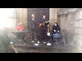 Tom Chaplin busking Somewhere only we know. Birmingham cathedral ground, 3/12/17