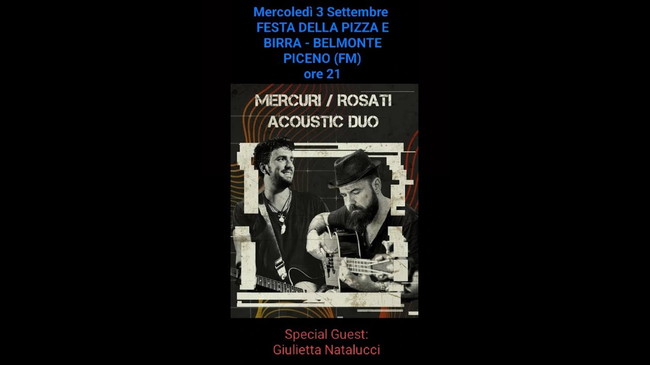 mer 3 set 2025 - Mercuri & Rosati live feat. Natalucci - Knockin' on heaven's door (Bob Dylan)