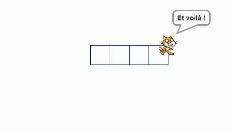 Tracer 4 carrés à l