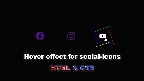 Hover-effect для иконок социальных сетей используя HTML & CSS шаг за шагом || Hover-effect HTML&CSS