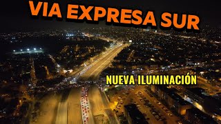 VIA EXPRESA SUR NUEVA ILUMINACIÓN DE NOCHE MARZO 23 2026