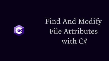 How To Find And Modify File Attributes with C#