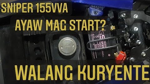 Sniper 155vva Ayaw mag start? Battery or Fuse?
