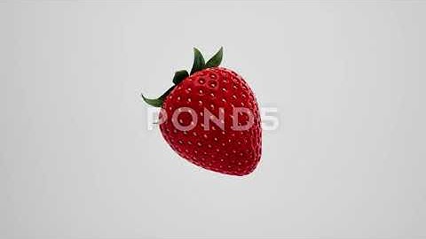 Strawberry 360 Rotation 4K 60fps Alpha