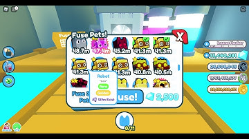 What happens when you fuse 1 Golden Happy Computer & 5 Golden Robots? (Pet Simulator X!)