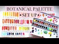 🎉Watercolour Fridays: Setting Up my New Botanical Watercolour Palette!! | SWATCHES