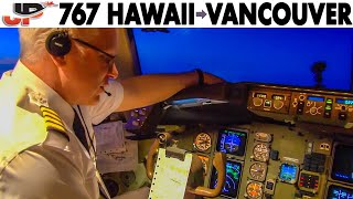 Piloting AIR CANADA Boeing 767-300ER from Hawaii to Vancouver