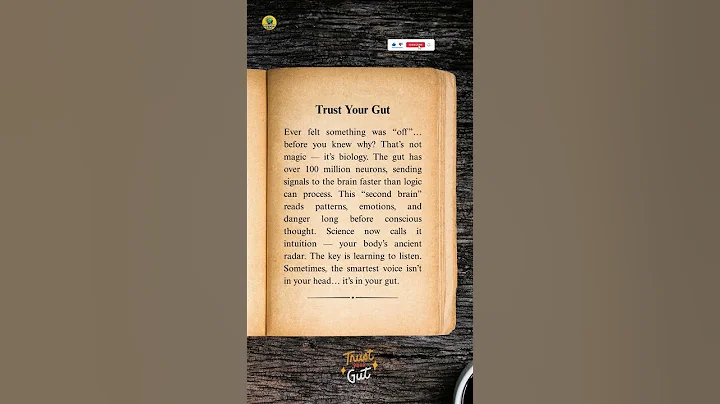 Trust Your Gut | The Hidden Brain in Your Stomach 🧬 | Psychology of Gut Feelings | #shorts