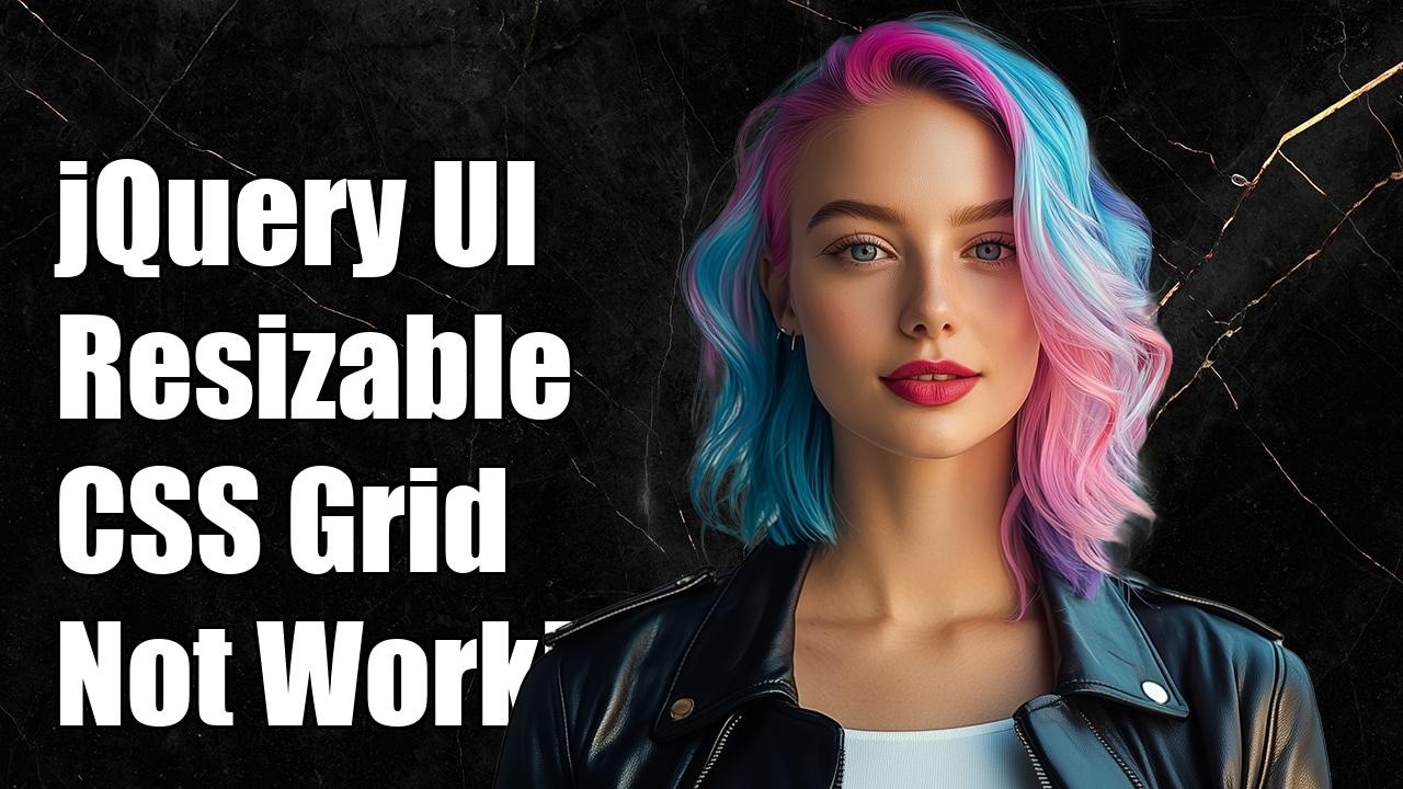 jQuery UI Resizable seems not to work with CSS Grid Layout - YouTube