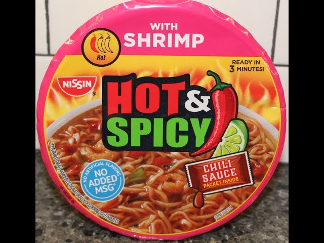 Instant Hot and Spicy Bowl Noodles Chicken Flavor with Chili Sauce