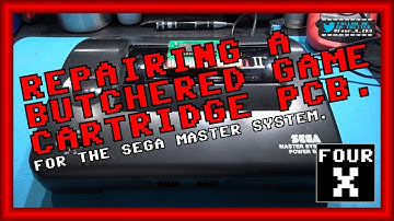 Sega Master System - Repairing a butchered game cartridge PCB
