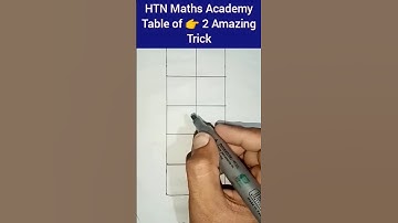 Table trick of 2 😱 Amazing table trick of 2 #tabletrick #shorts #maths #education#trending #table2