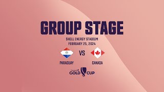 Paraguay vs Canada | 2024 Concacaf W Gold Cup