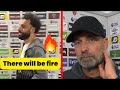 Mo Salah say&#39;s &#39;There will be fire&#39; - Klopp Reaction to Argument on touchline