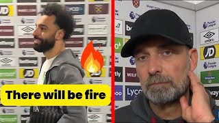 Mo Salah say's 'There will be fire' - Klopp Reaction to Argument on touchline Resimi