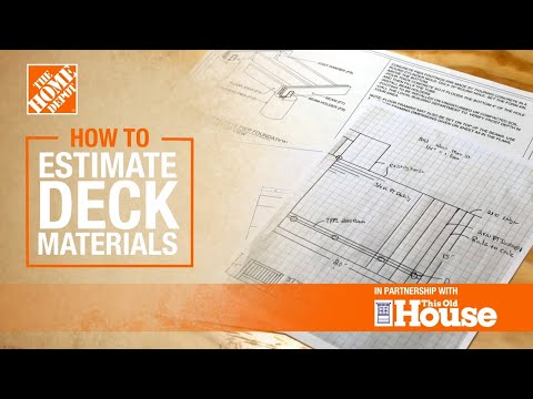 How to Estimate Deck Materials | The Home Depot with @This Old House