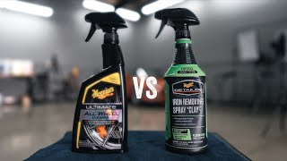 MEGUIARS IRON REMOVING SPRAY CLAY VS MEGUIARS ULTIMATE ALL WHEEL CLEANER: IS THERE ANY DIFFERENCE?