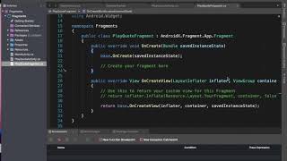 Xamarin Android Fragments AndroidX