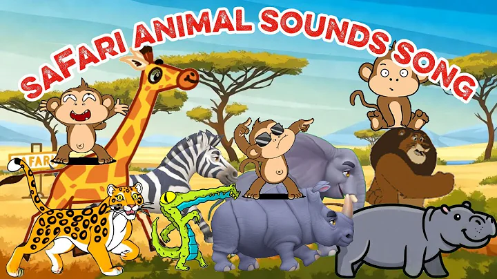 Safari Animal Sounds Song 1107 | Nursery Rhymes | Little Trunky Learns