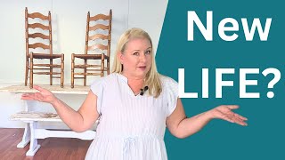 Vintage Dining Table Modern Farmhouse Makeover/ Restore Family Heirloom