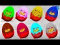 Learn Colours with Kinder Joy Surprise Eggs| Kinder Joy Surprise Eggs| Playdough Modelling Clay