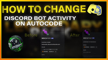 How To Change Autocode Discord Bot Activity | change or clear status || 2021