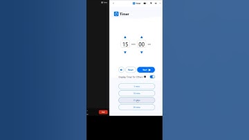 How to add a countdown timer on Zoom with the Apps