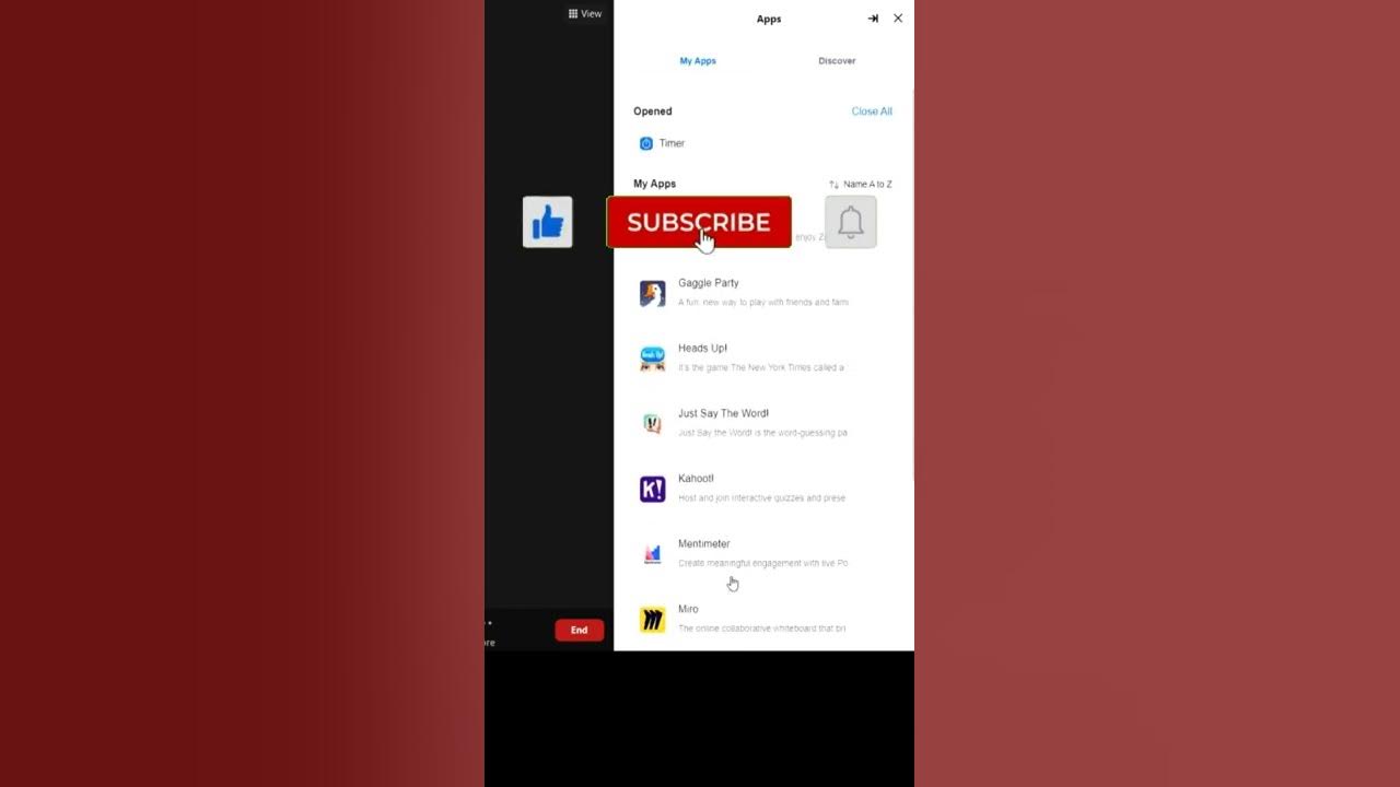 How to add a countdown timer on zoom with the apps youtube