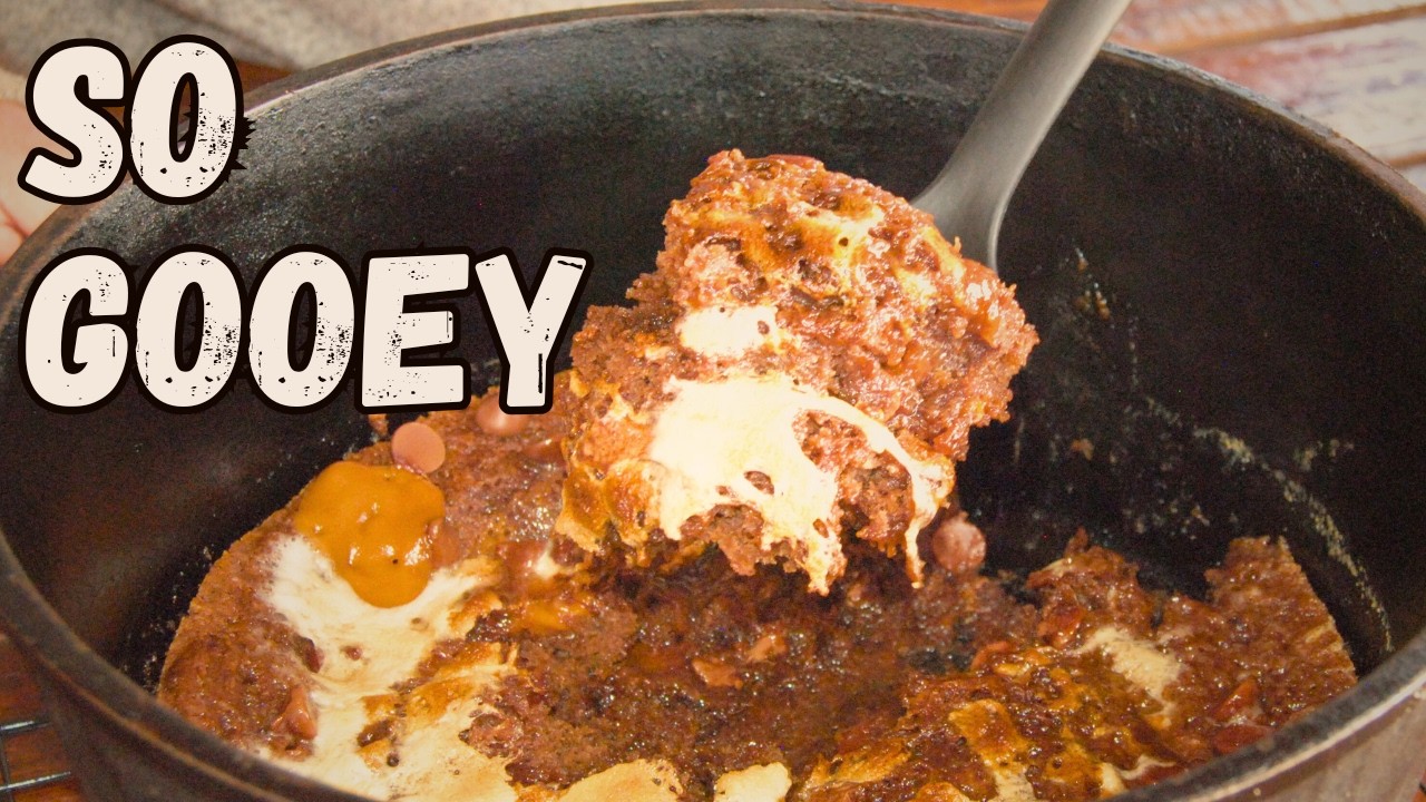 Dutch Oven Salted Caramel Chocolate Dump Cake