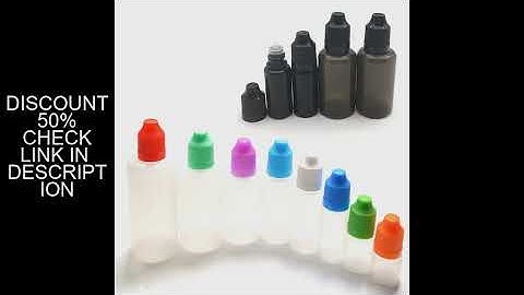 50pcs 3ML 5ML 10ML 15ML 20ML 30ML 50ML 60ML 100ML 120ML For Liquid Plastic Dropper Bottles With Chil