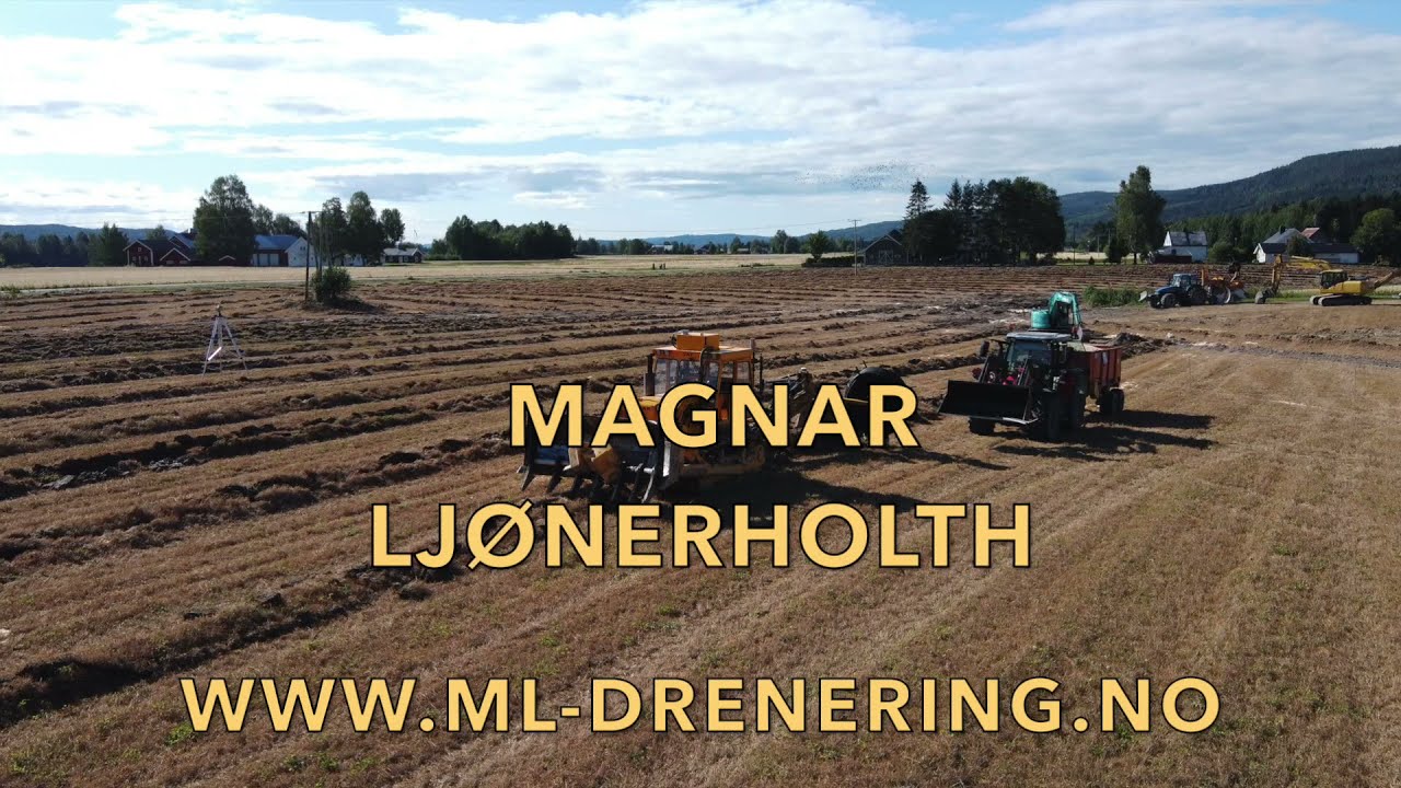 Grøfteentreprenør Magnar Ljønerholth med Soil-Max grøfteplog