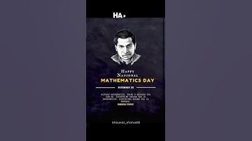 National Mathematics Day 2025 | Birth Anniversary of श्रीनिवास रामानुजन | 22 December