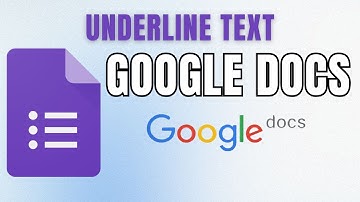 How to Underline Text in Google Docs