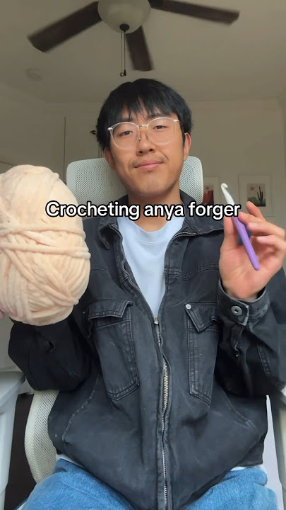 Crocheting Anya forger from spyxfamily #crochet