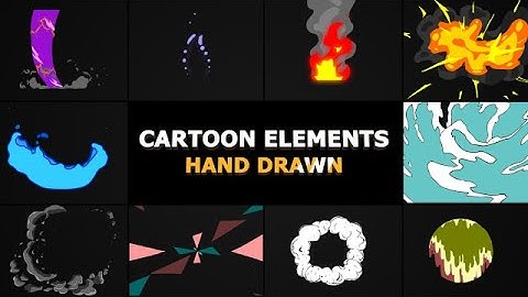 Cartoon Elements Pack After Effects Templates