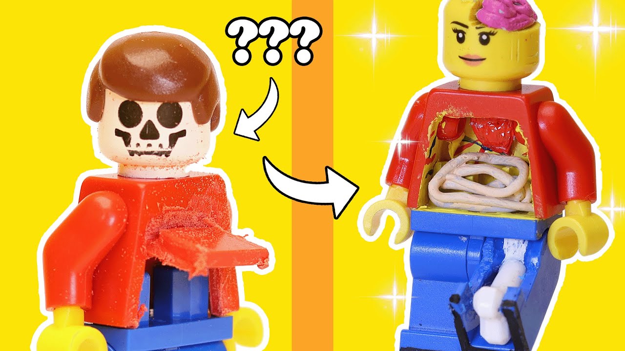 I discovered the INSIDE of a LEGO Minifigure 