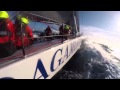 Ragamuffin 100 hitting 38 knots in 2014 Sydney Hobart Race