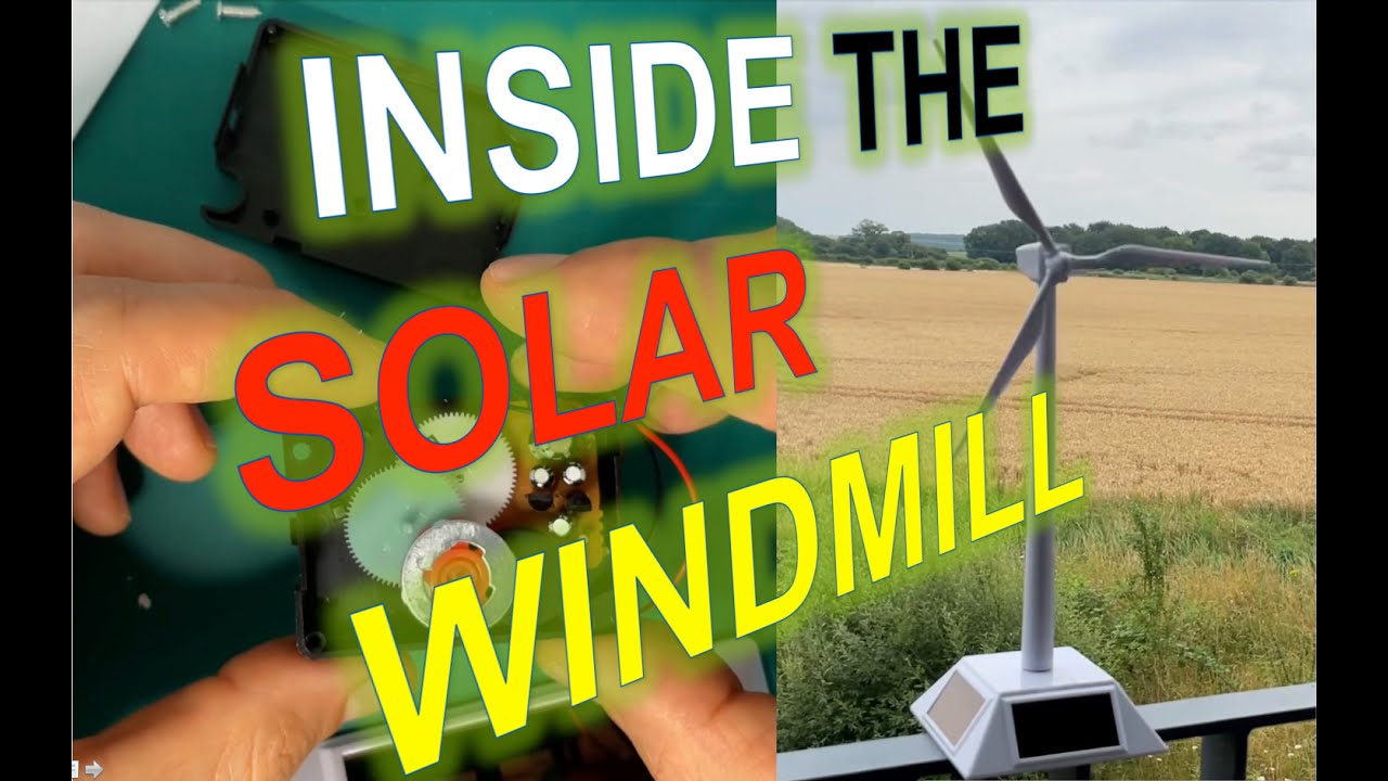 Solar Windmill / solar Wind Generator - for N 00 scale/gauge train diorama DIY - Test & Dismantling