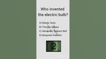 Who invented the electric bulb?#gk #quiz #generalknowledge #govtjobs #science #worldgk #railwayexam