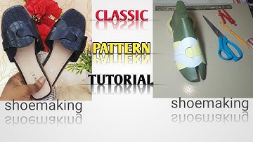 How to make this classic ladies slide slippers pattern off the last #shoemaking #beginners
